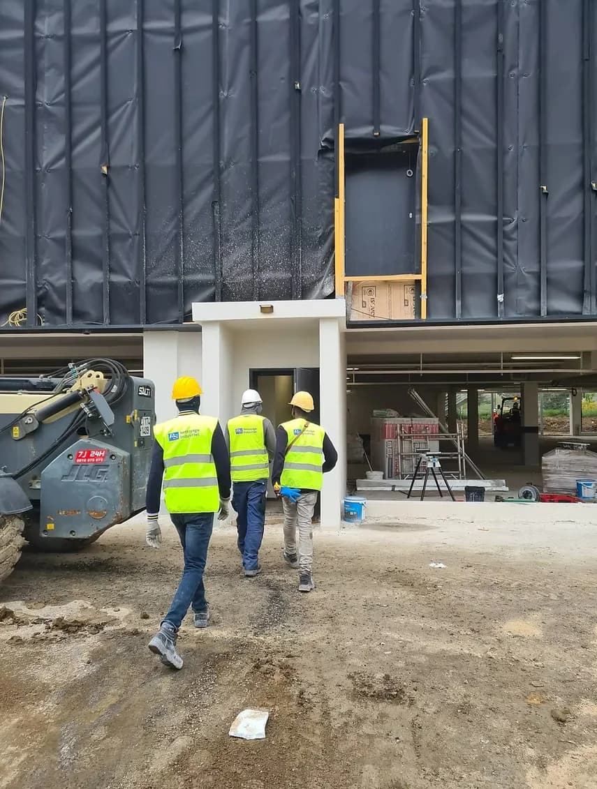 Évacuation des déchets de chantier