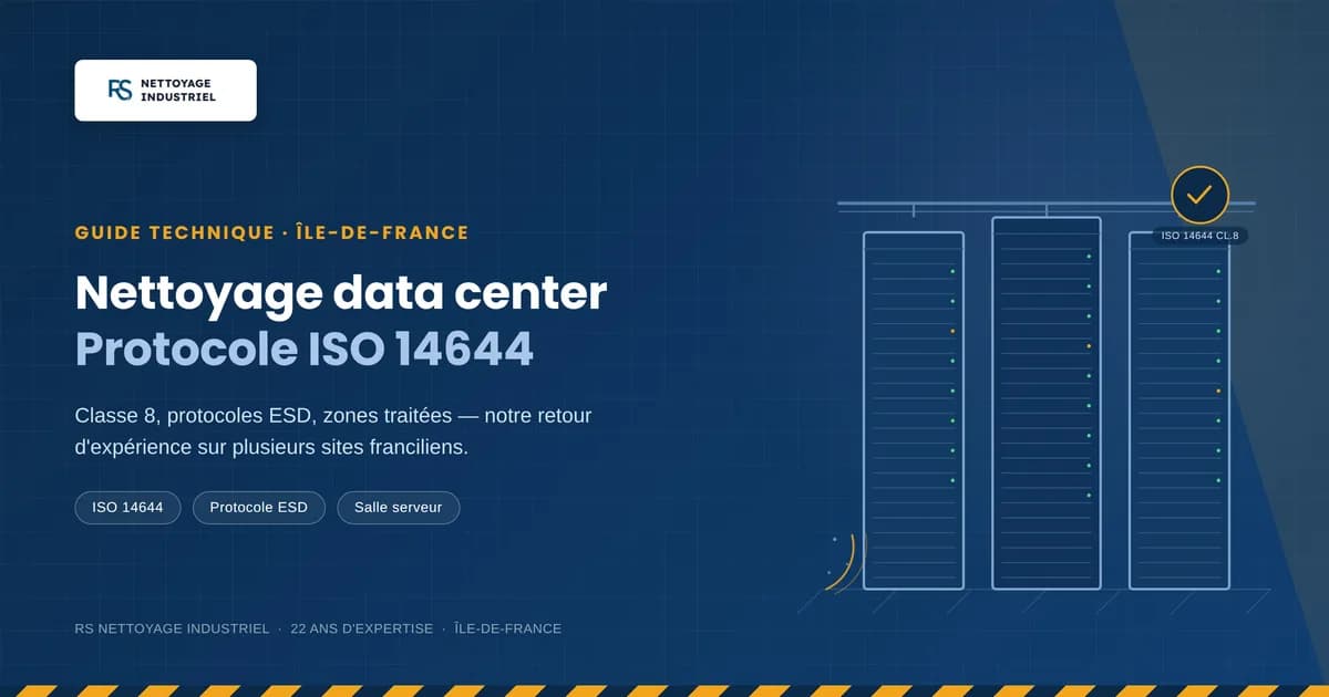 Nettoyage data center : le protocole ISO 14644